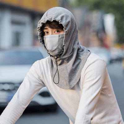 ArcticMask™ - Maske med hætte og halsvarmer til cykling