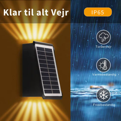 Glowrite™ – Elegant solcellelampe til vægmontering