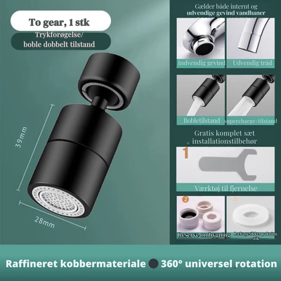 AquaFlex™ - 360-Graders Vandhaneudløb