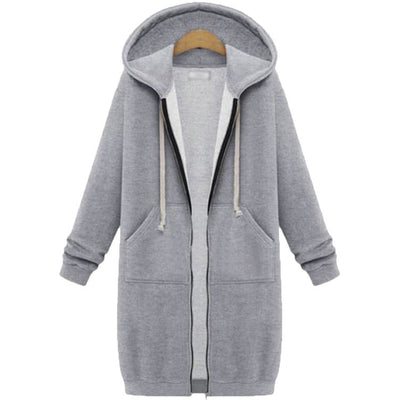 Zarah™ – Hyggelig Dame Fleece Hættetrøje med Lynlås