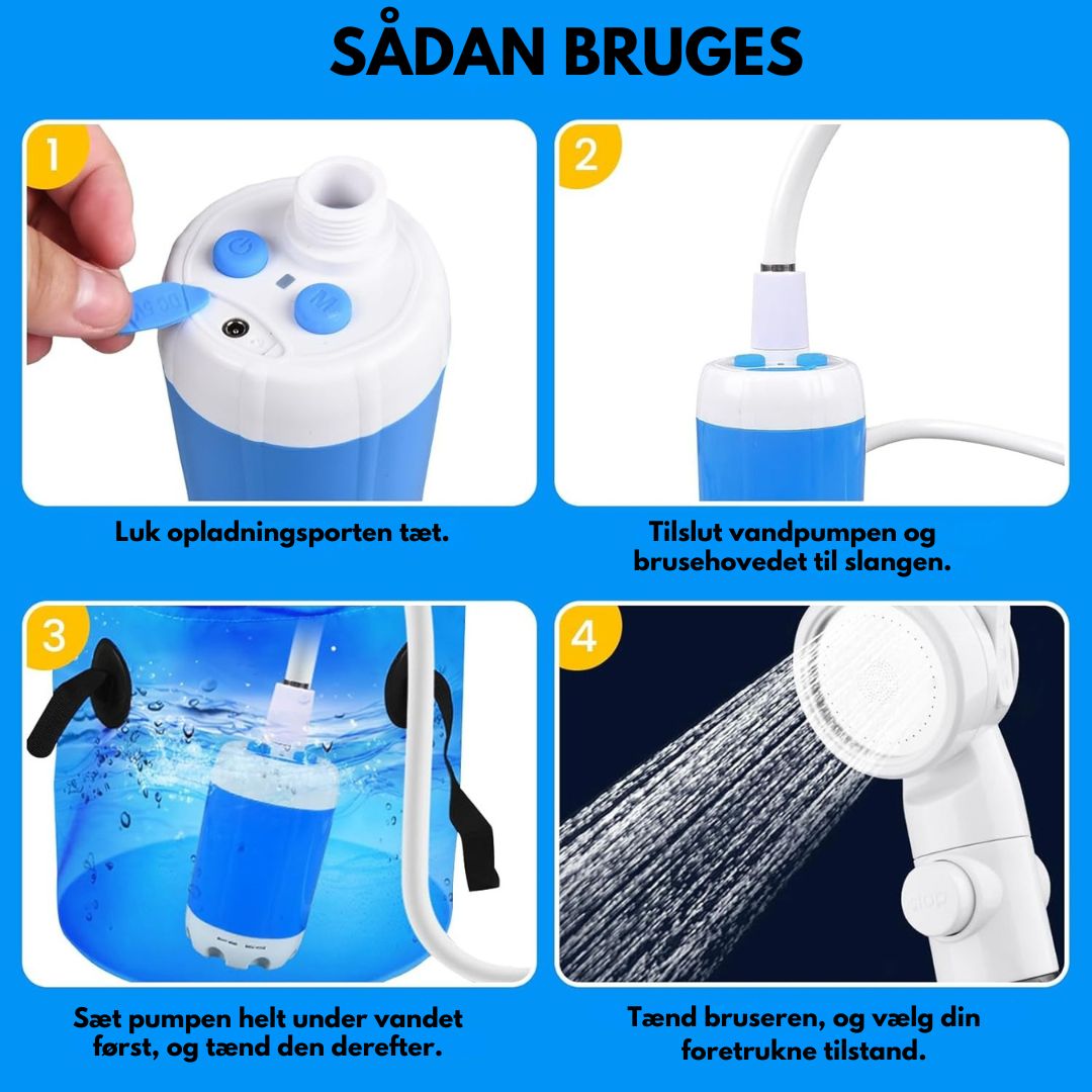 AquaJet™ – Bærbar Udendørs Vandløsning