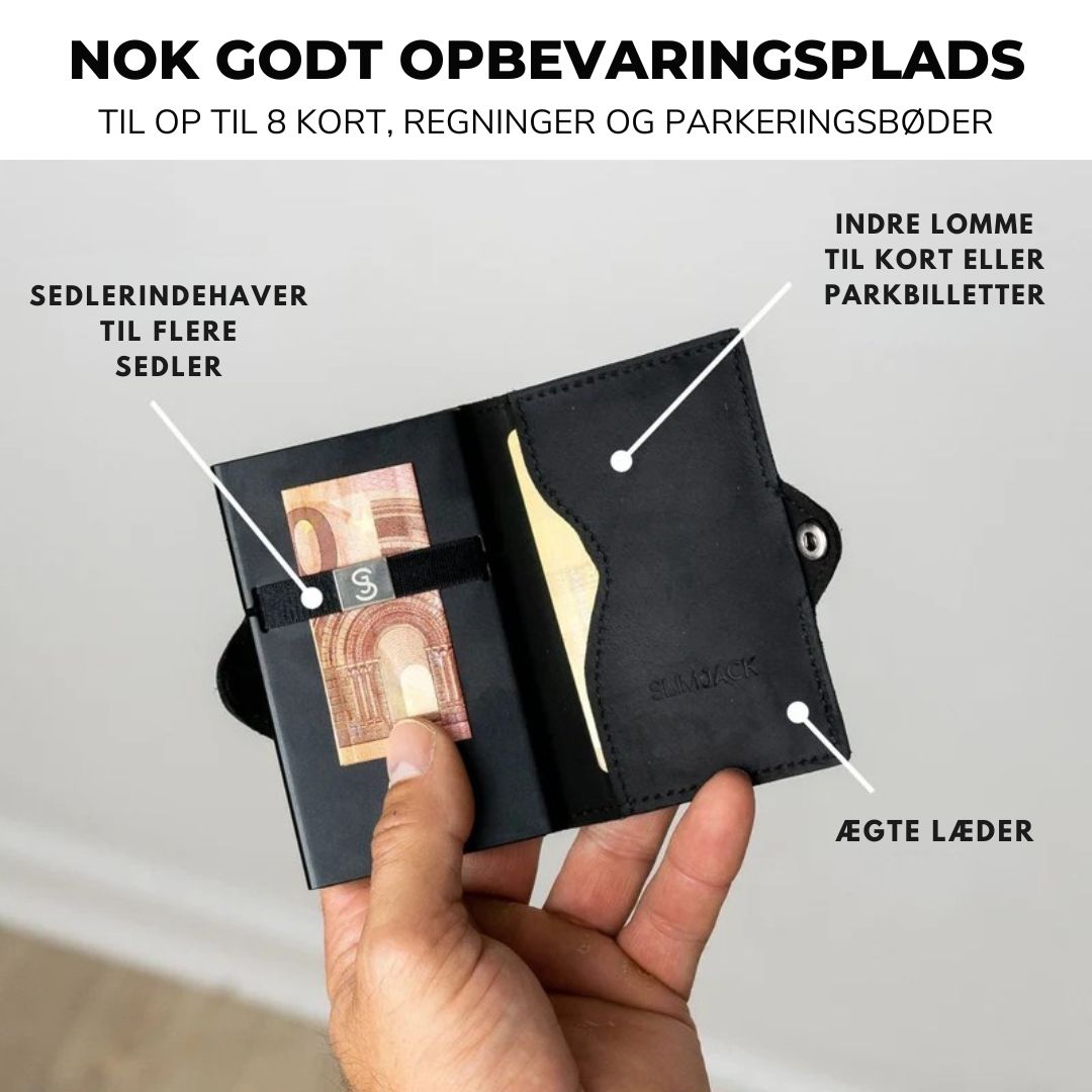 Cardin™ – Minimalistisk Pung med Hurtig Kortadgang