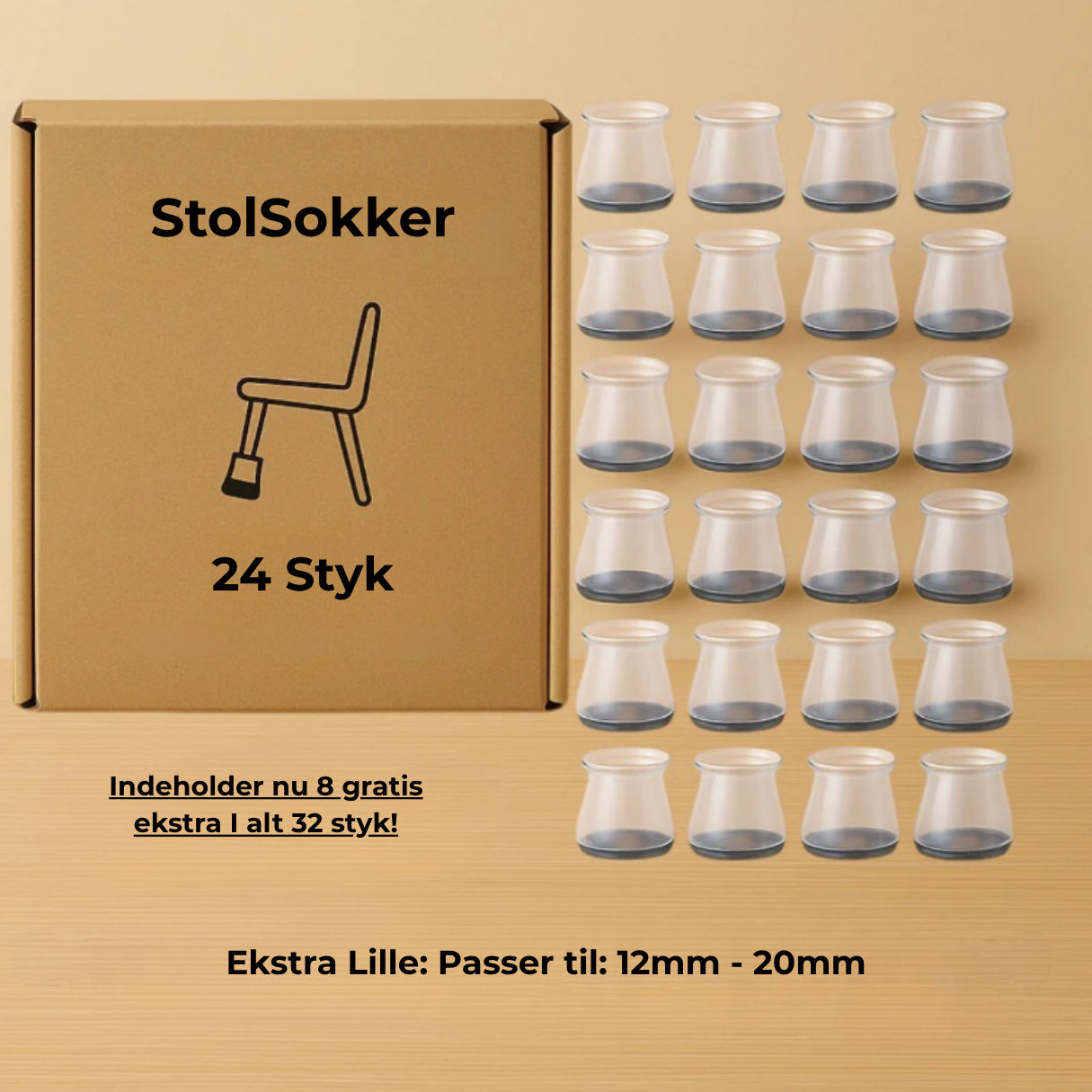 SilentGlide™ – Premium-benbeskyttere til Stole
