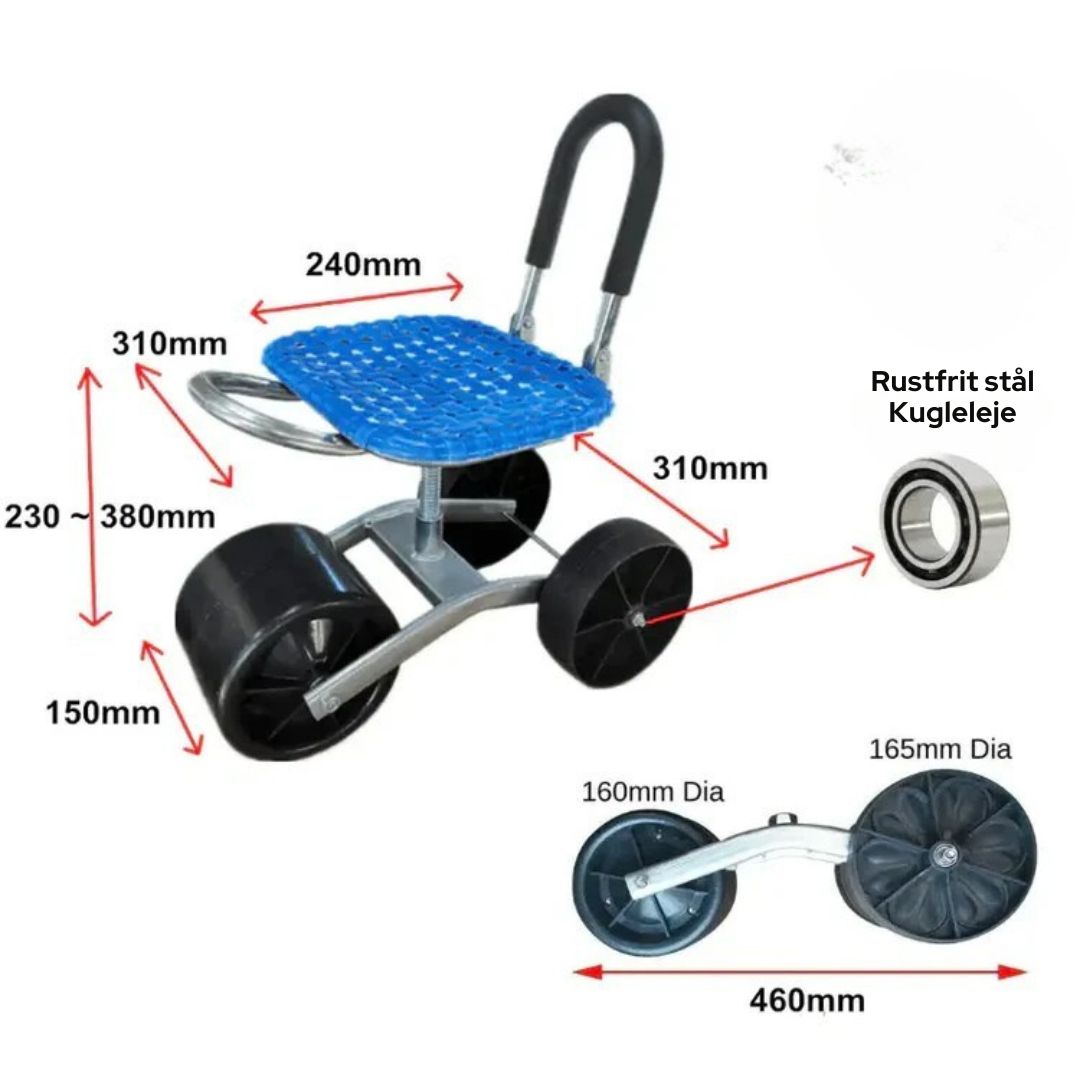 SpinSeat™ – Ergonomisk Roterende Havestol