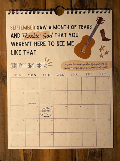 Swift™ - 2025 TS Lyrics Kalender