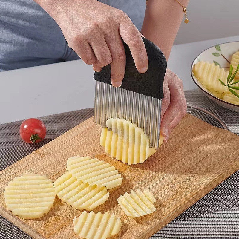 WaveSlice™ - Alsidig køkkenkniv til perfekt udskårne kartofler, pommes frites og