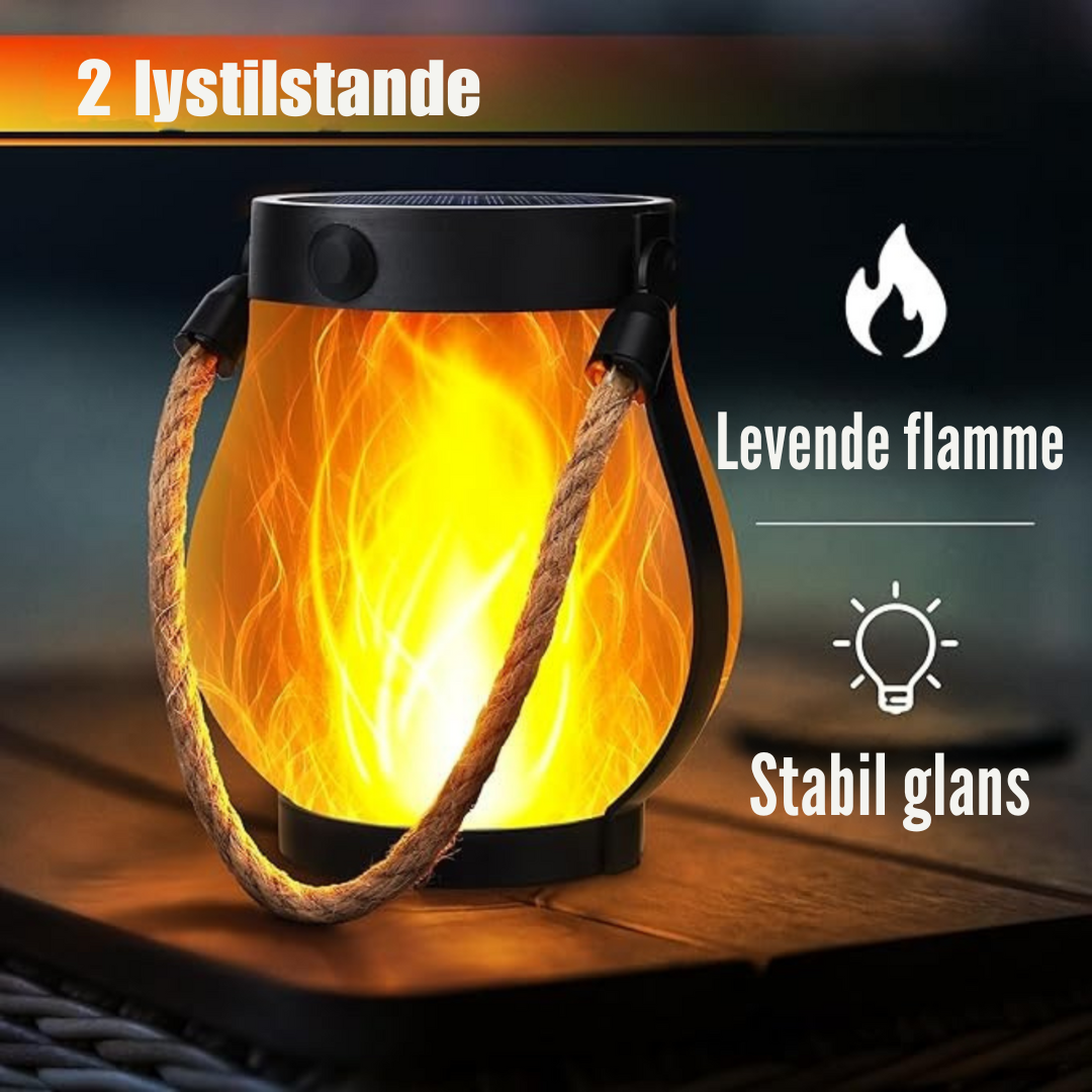 LumiFlare™ – Solcelledrevet Flammelygte