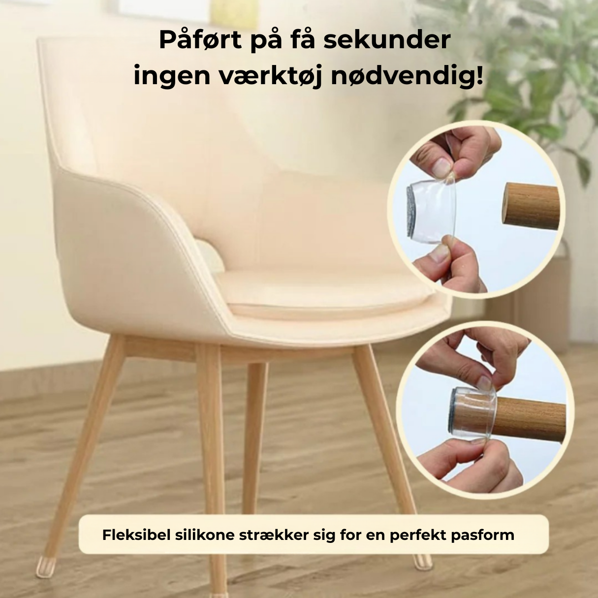 SilentGlide™ – Premium-benbeskyttere til Stole