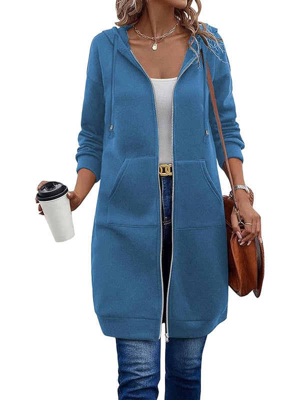 Zarah™ – Hyggelig Dame Fleece Hættetrøje med Lynlås