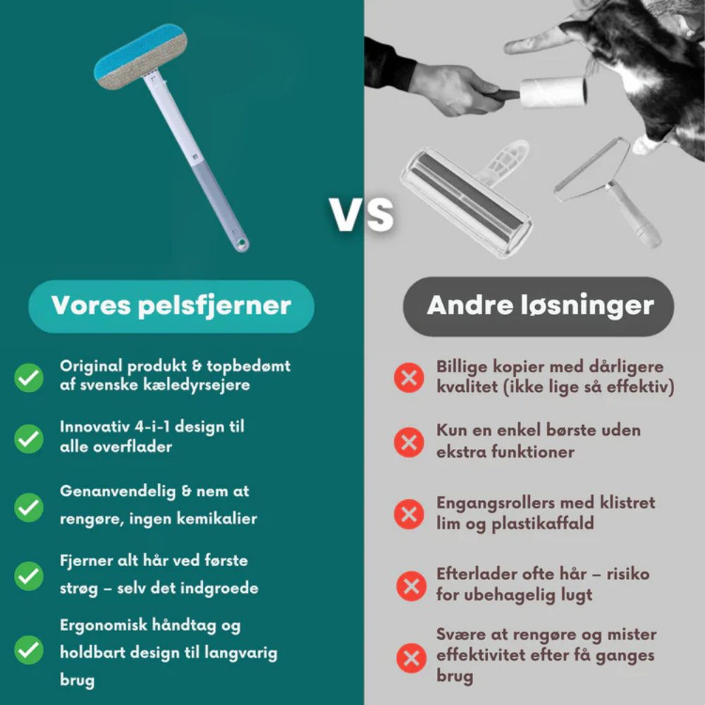 SweepPro™ – Multifunktionelt Rengøringsværktøj til Kæledyrshår og Støv