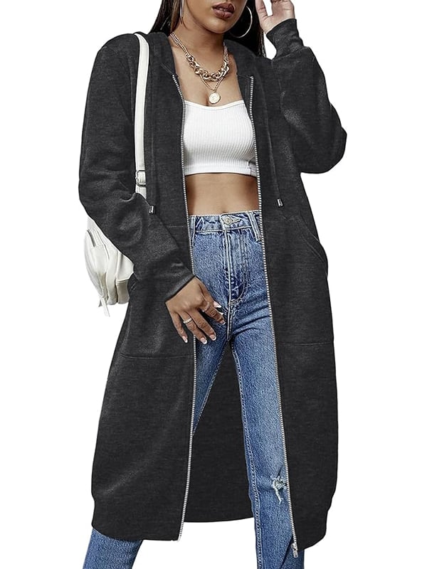 Zarah™ – Hyggelig Dame Fleece Hættetrøje med Lynlås