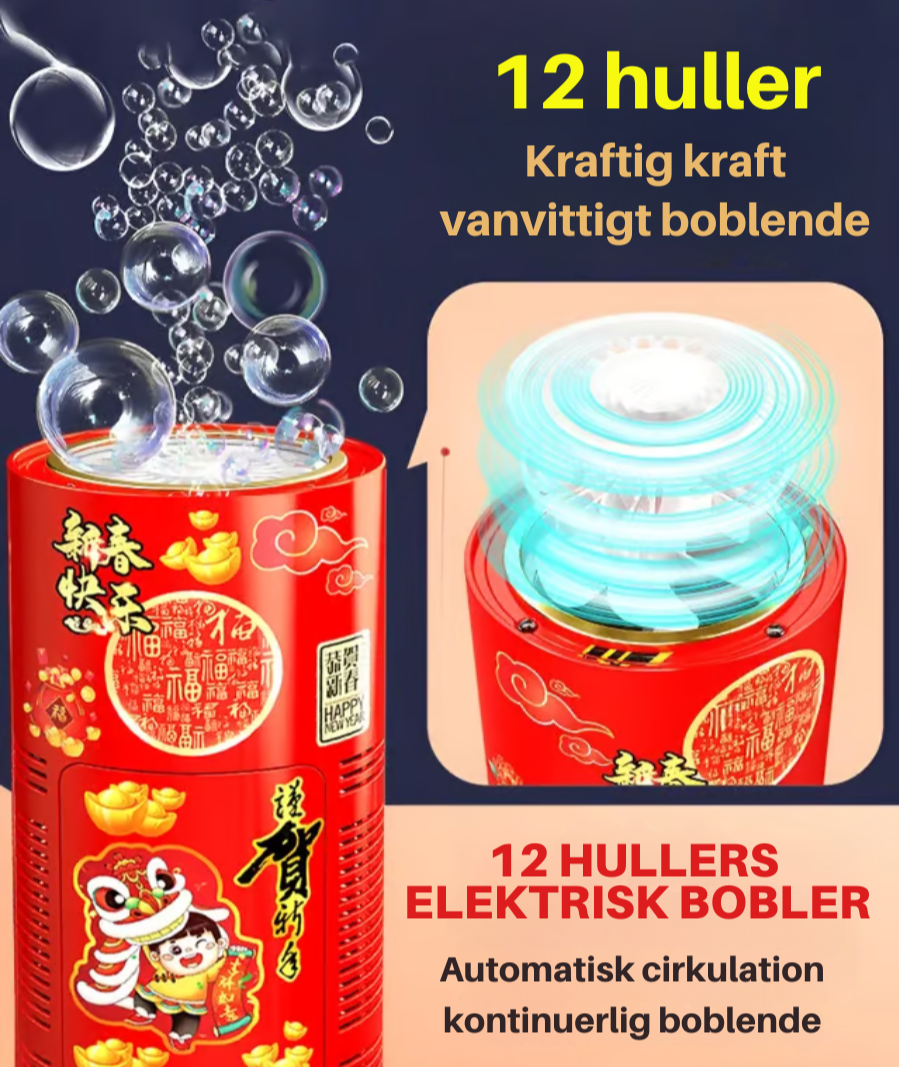 GlowBurst™ – Bubblemaskine med Magiske Fyrværkerieffekter