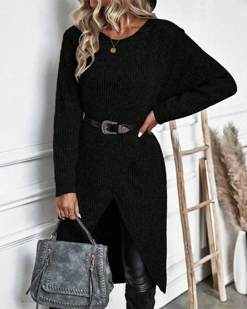 Bea™ - Komfortabel og stilfuld maxi-sweater