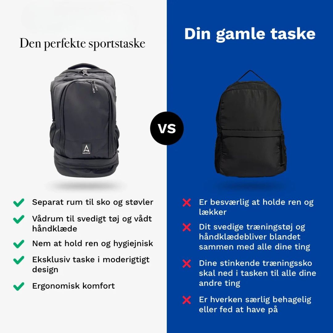 Trainex™ – Lugtfri, Organiseret Sportstaske