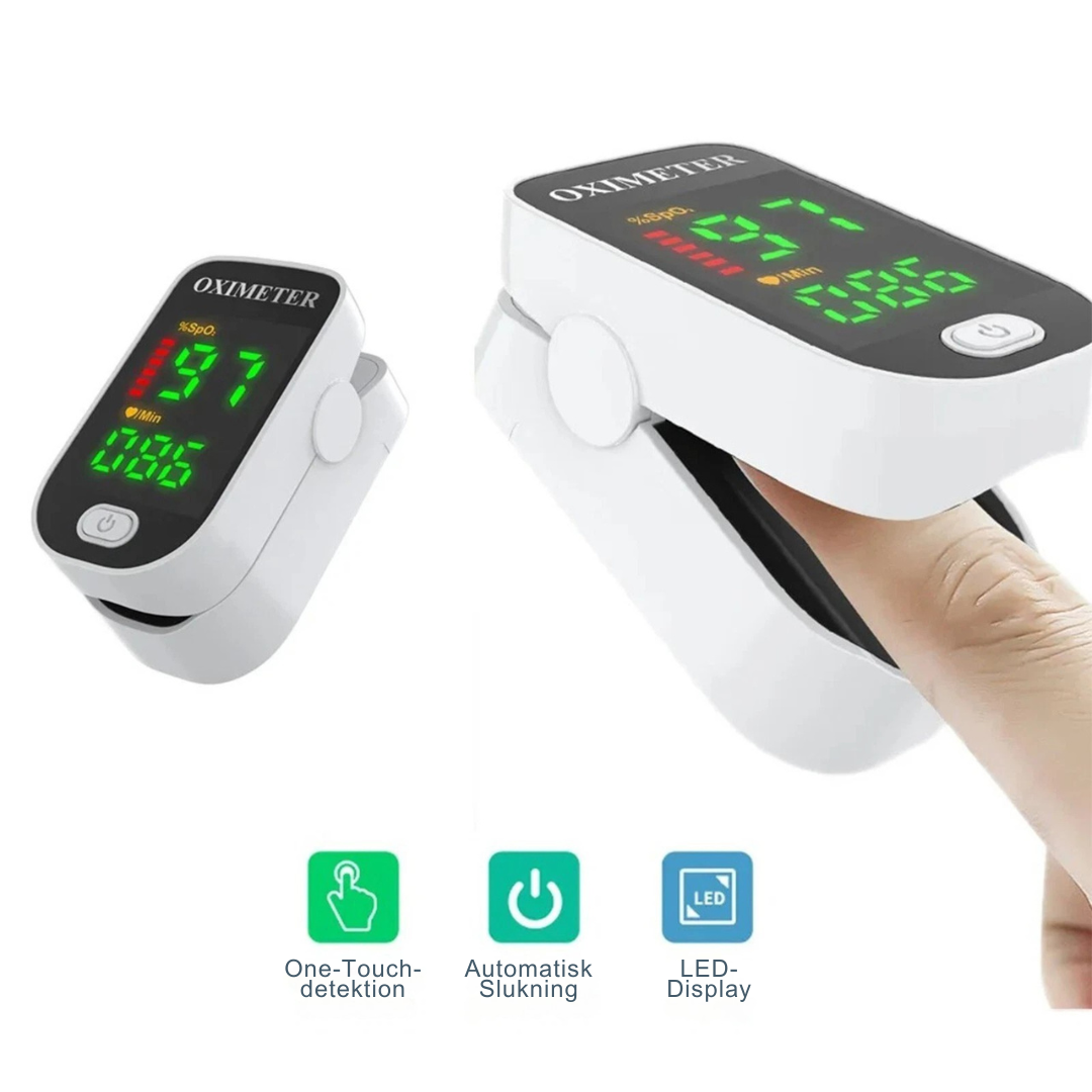 OxiSmart™ – Bærbar Pulsoximeter & Hjertemåler