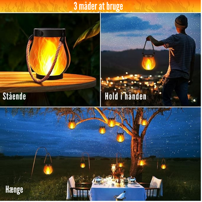 LumiFlare™ – Solcelledrevet Flammelygte