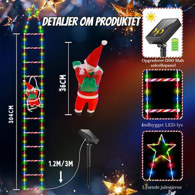 SantaLadder™ - Festlige LED Lyskæder