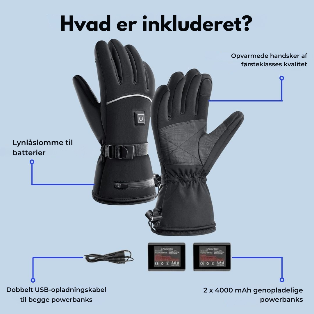 TotalHeat™ - vandtætte, opvarmede handsker