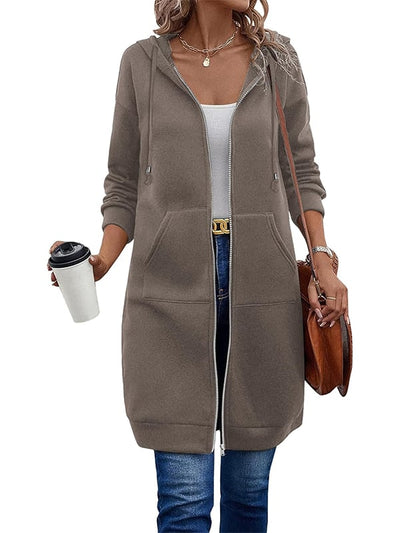 Zarah™ – Hyggelig Dame Fleece Hættetrøje med Lynlås