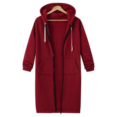 Zarah™ – Hyggelig Dame Fleece Hættetrøje med Lynlås