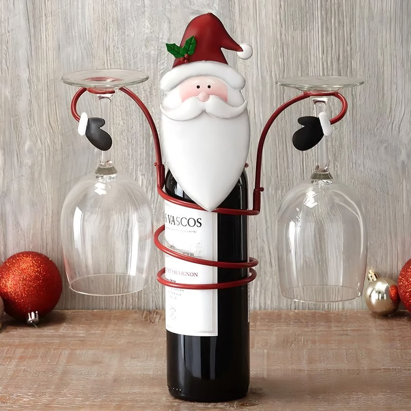 HollyHost™ – Juleholder til Vinflaske & Glas