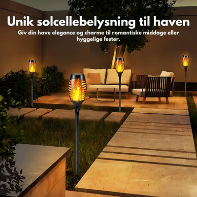 Glowvia™ – Realistisk Solcelledrevet Flammetorch