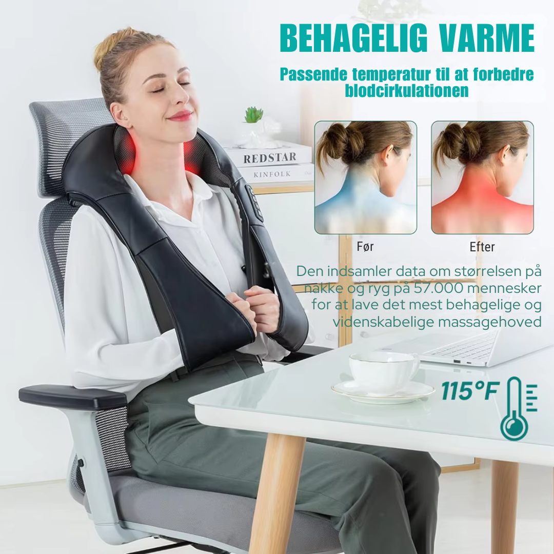 Smoothie™ - Shiatsu Massager til Hele Kroppen