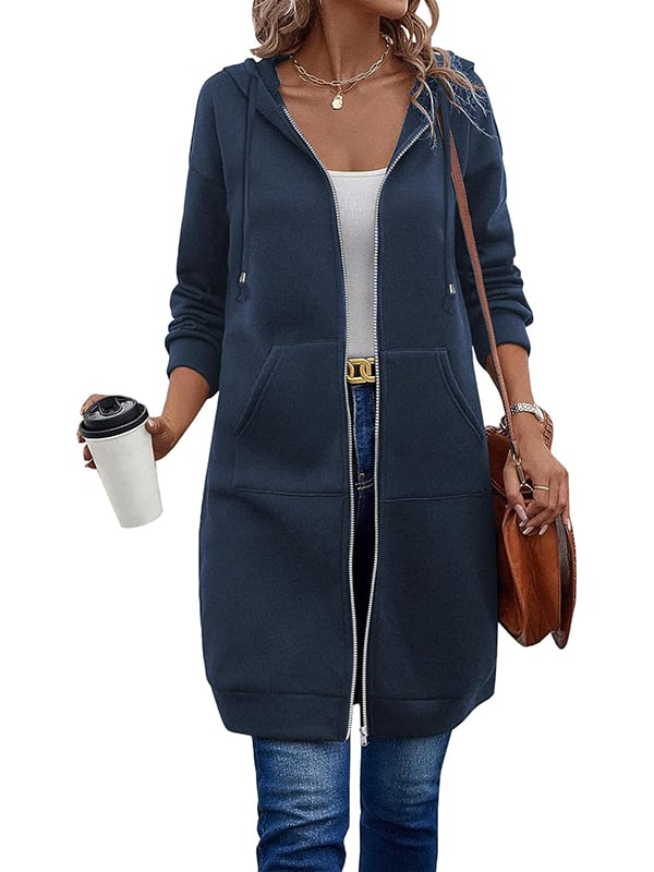 Zarah™ – Hyggelig Dame Fleece Hættetrøje med Lynlås