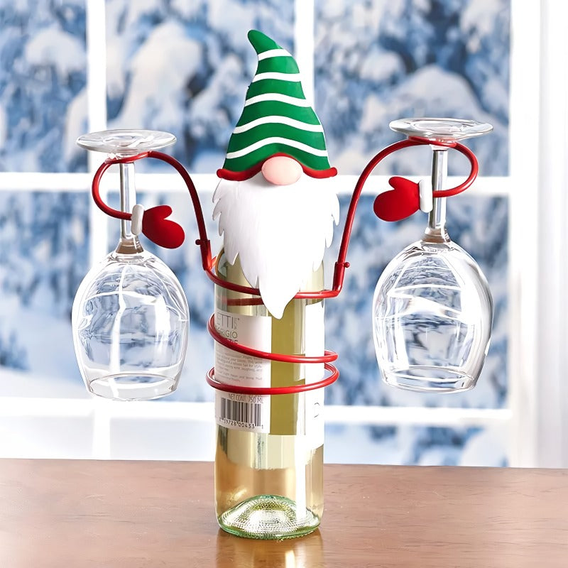 HollyHost™ – Juleholder til Vinflaske & Glas