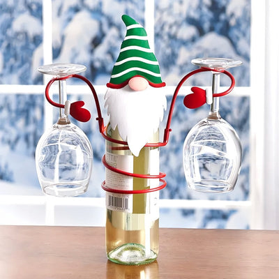 HollyHost™ – Juleholder til Vinflaske & Glas