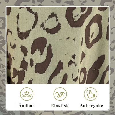 Savara™ – Elegant Leopardmønstret Sommerkjole
