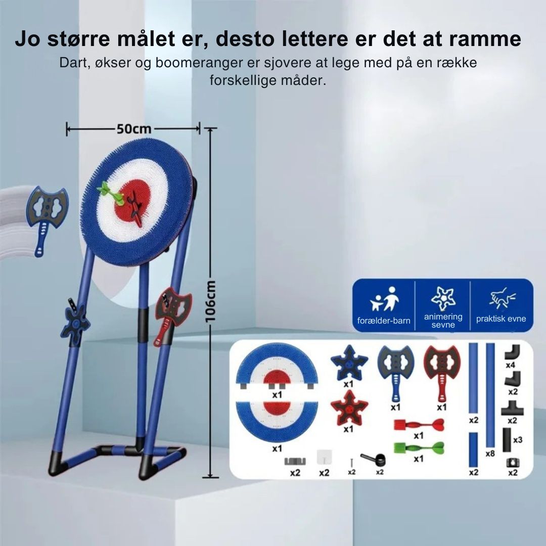 AxePro™ – Stor Måltavle Flyvende Økse Spil