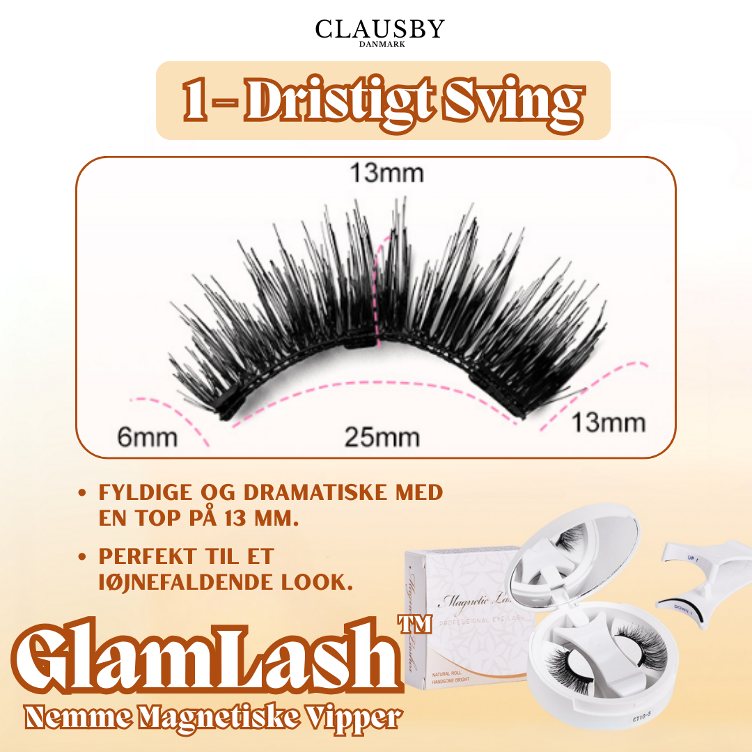 GlamLash™ – Nemme Magnetiske Vipper