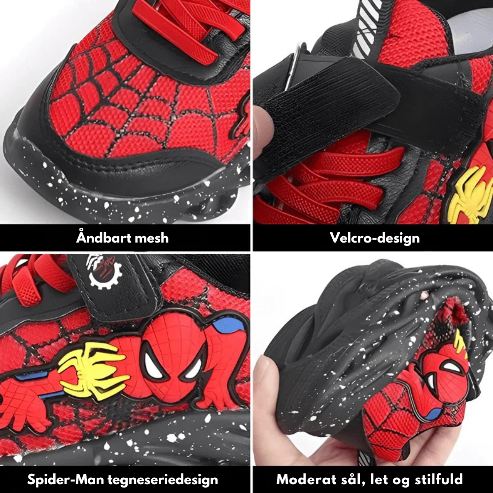 SpiderSneaks™ – Lysende Eventyrsko til Børn