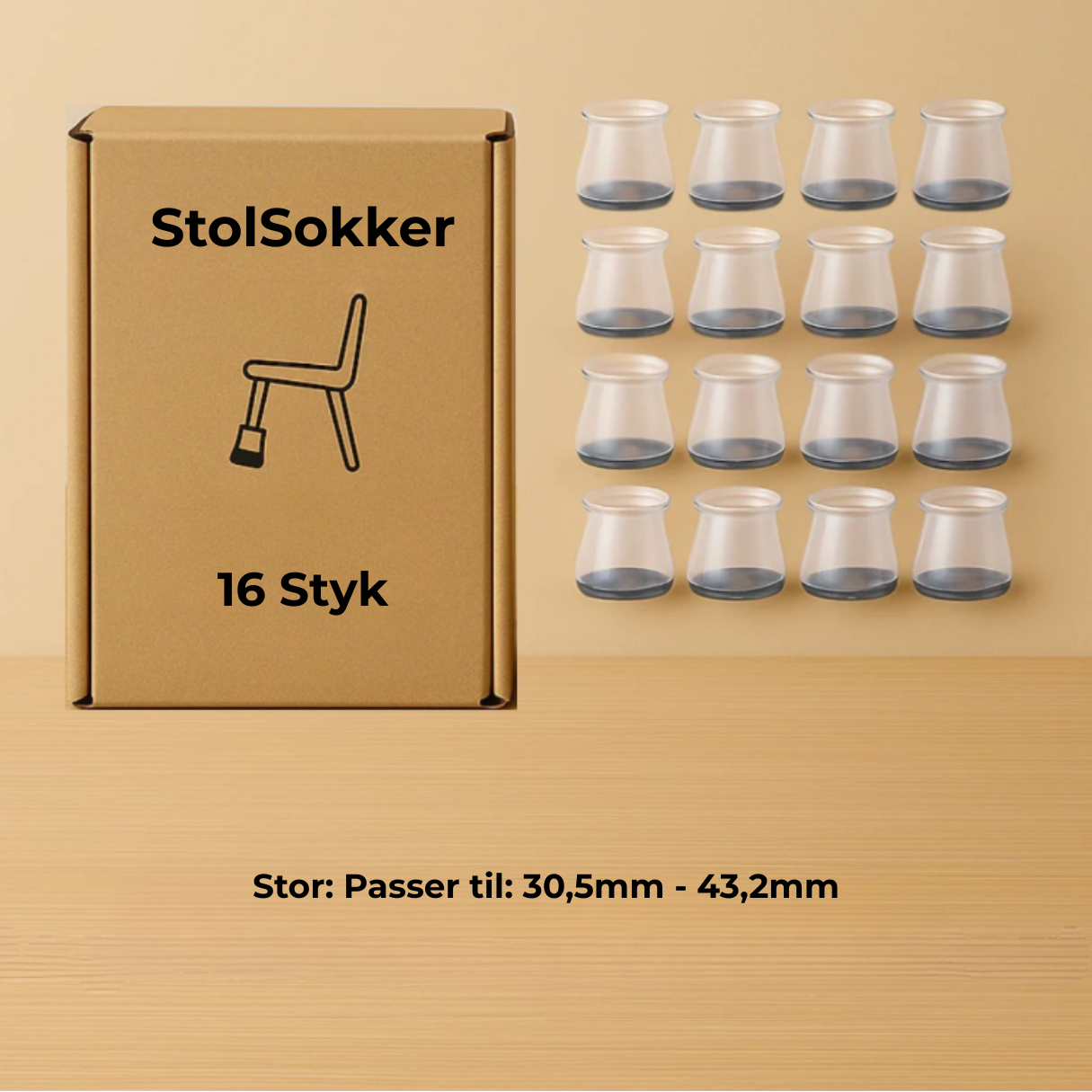 SilentGlide™ – Premium-benbeskyttere til Stole