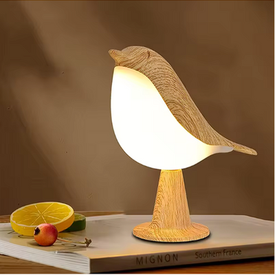 ZenGlow™ - Elegant Fugle-Inspireret Natbordslampe