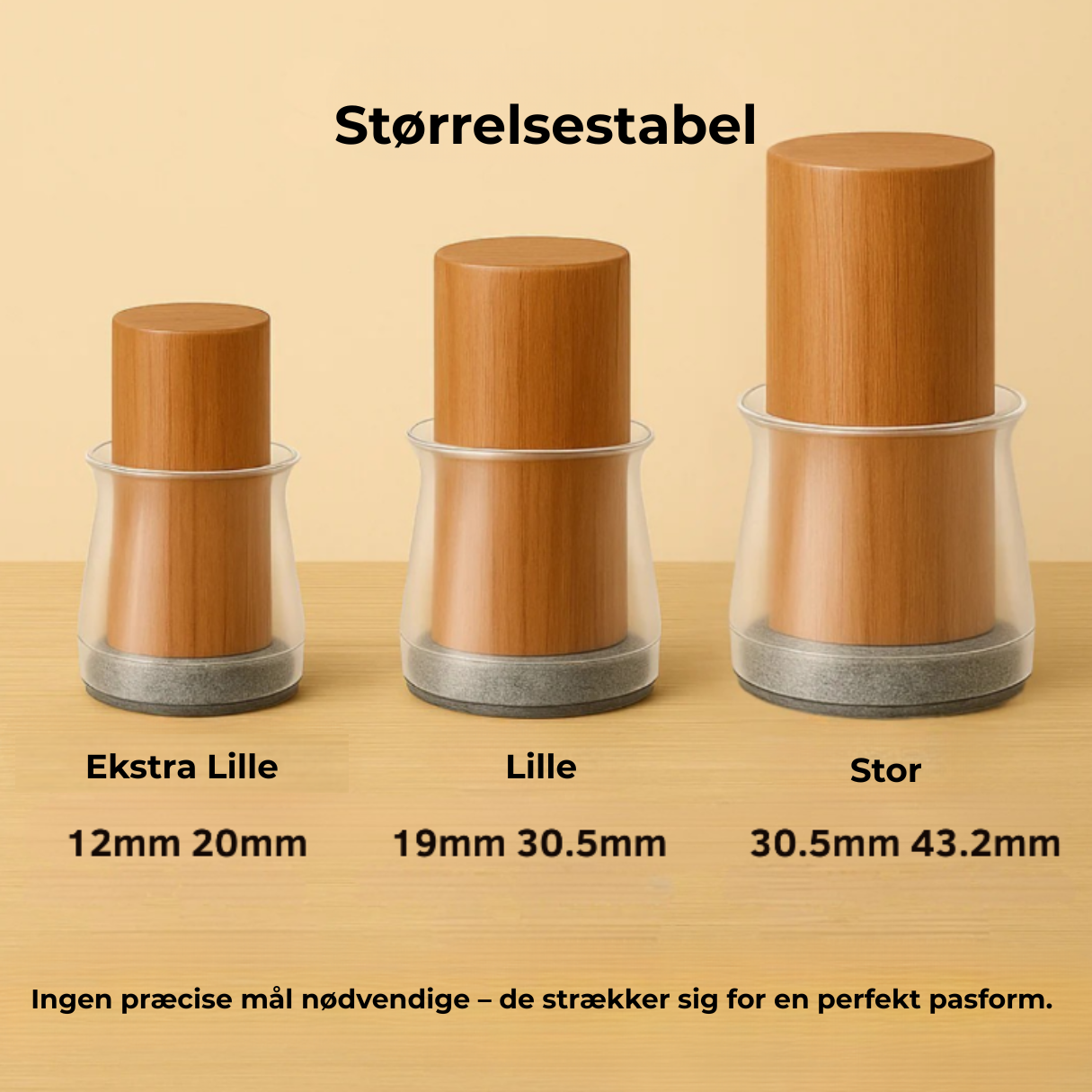 SilentGlide™ – Premium-benbeskyttere til Stole