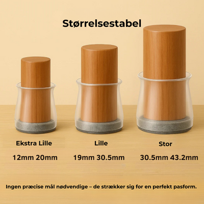 SilentGlide™ – Premium-benbeskyttere til Stole