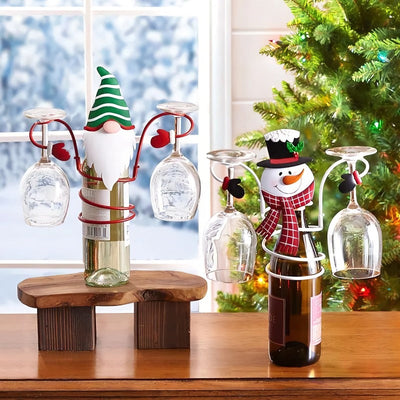 HollyHost™ – Juleholder til Vinflaske & Glas
