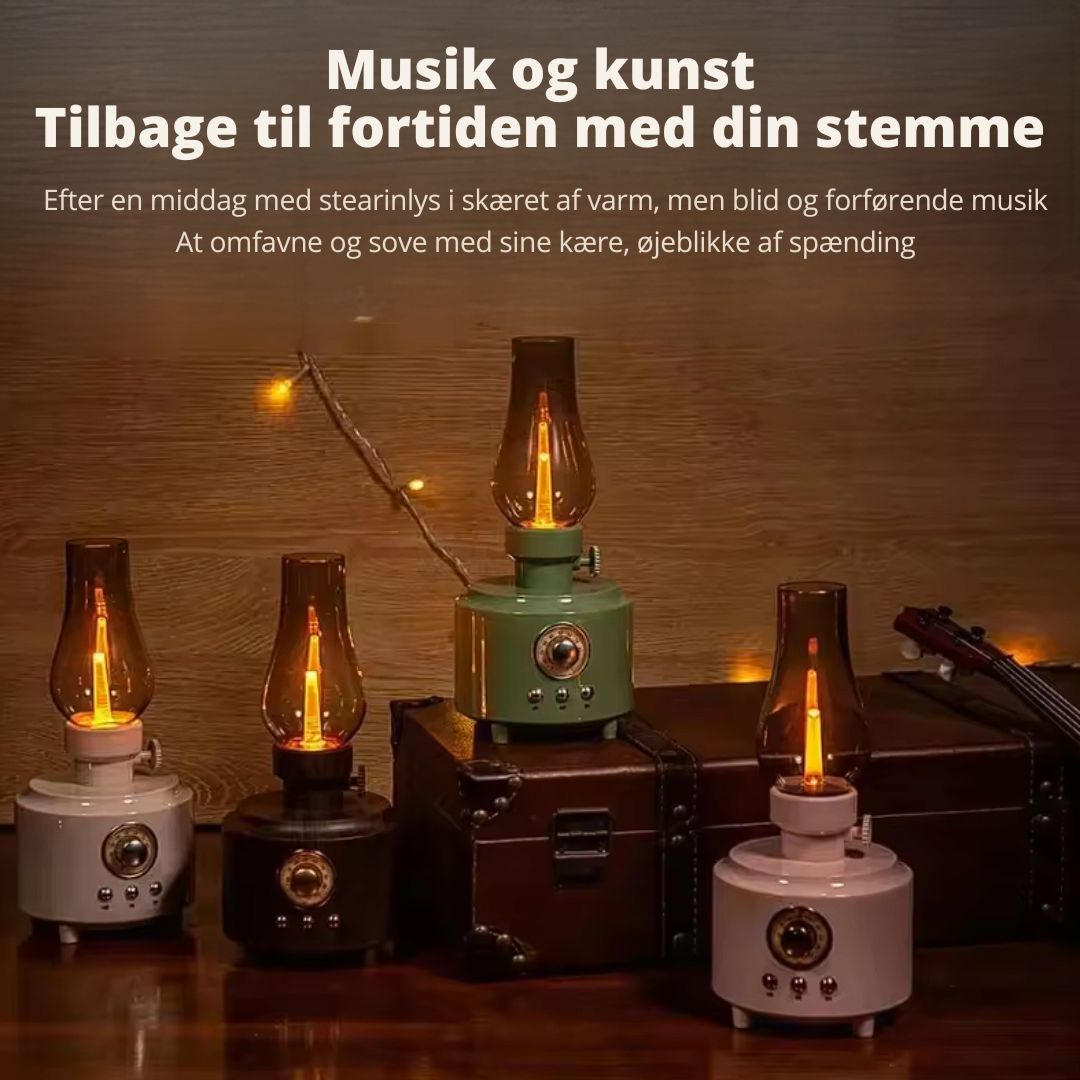 Glowtone™ – Retro LED-lampe med højttalerfunktion