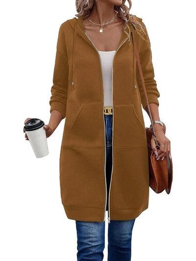 Zarah™ – Hyggelig Dame Fleece Hættetrøje med Lynlås