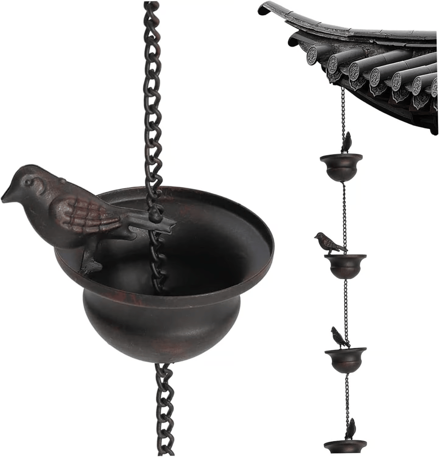 RainHaven™ – Dekorativ Fuglebad Regnkæde