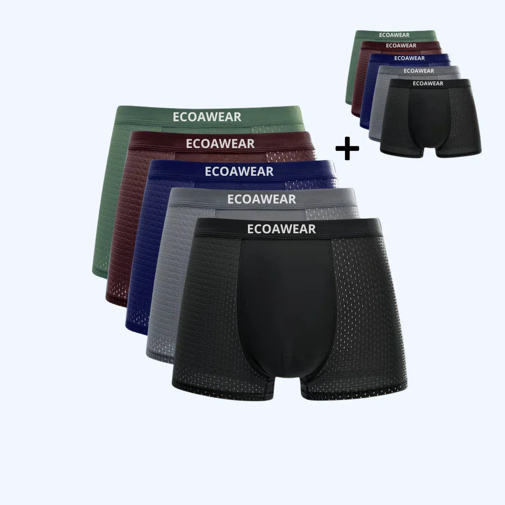 Ecoawear™ – Køb 5 + Få 5 GRATIS Bambus Boxershorts