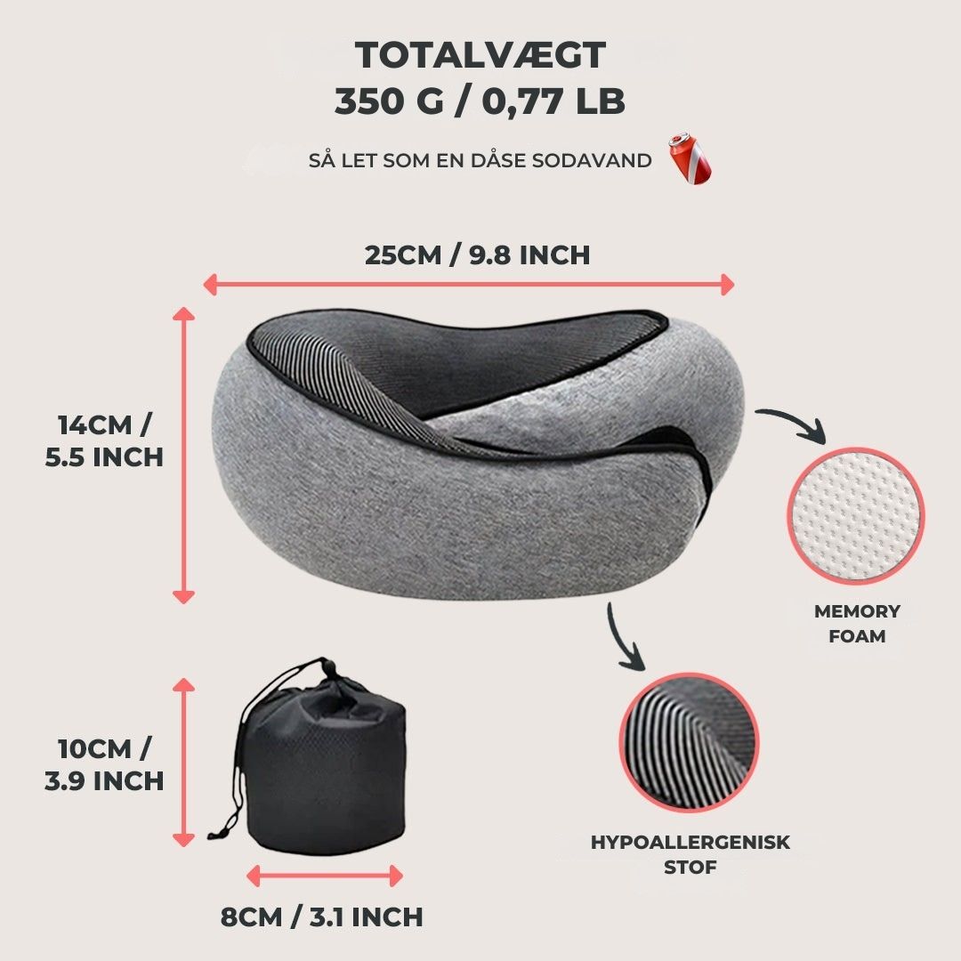 FlyHugz™ – Smertefri Nakkestøttepude