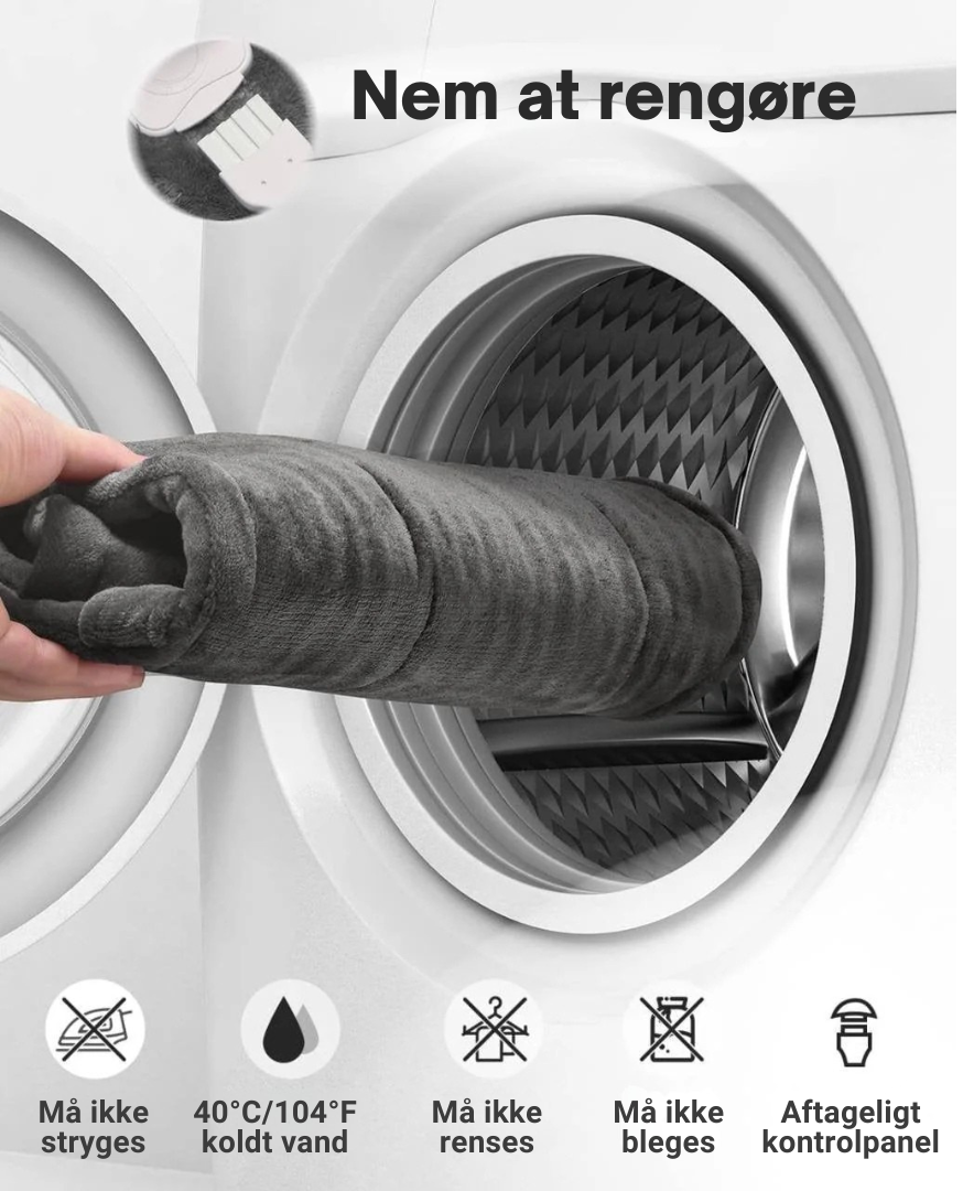 ReliefPro™ – Nakke- og Skuldervarmedyne med Vibration