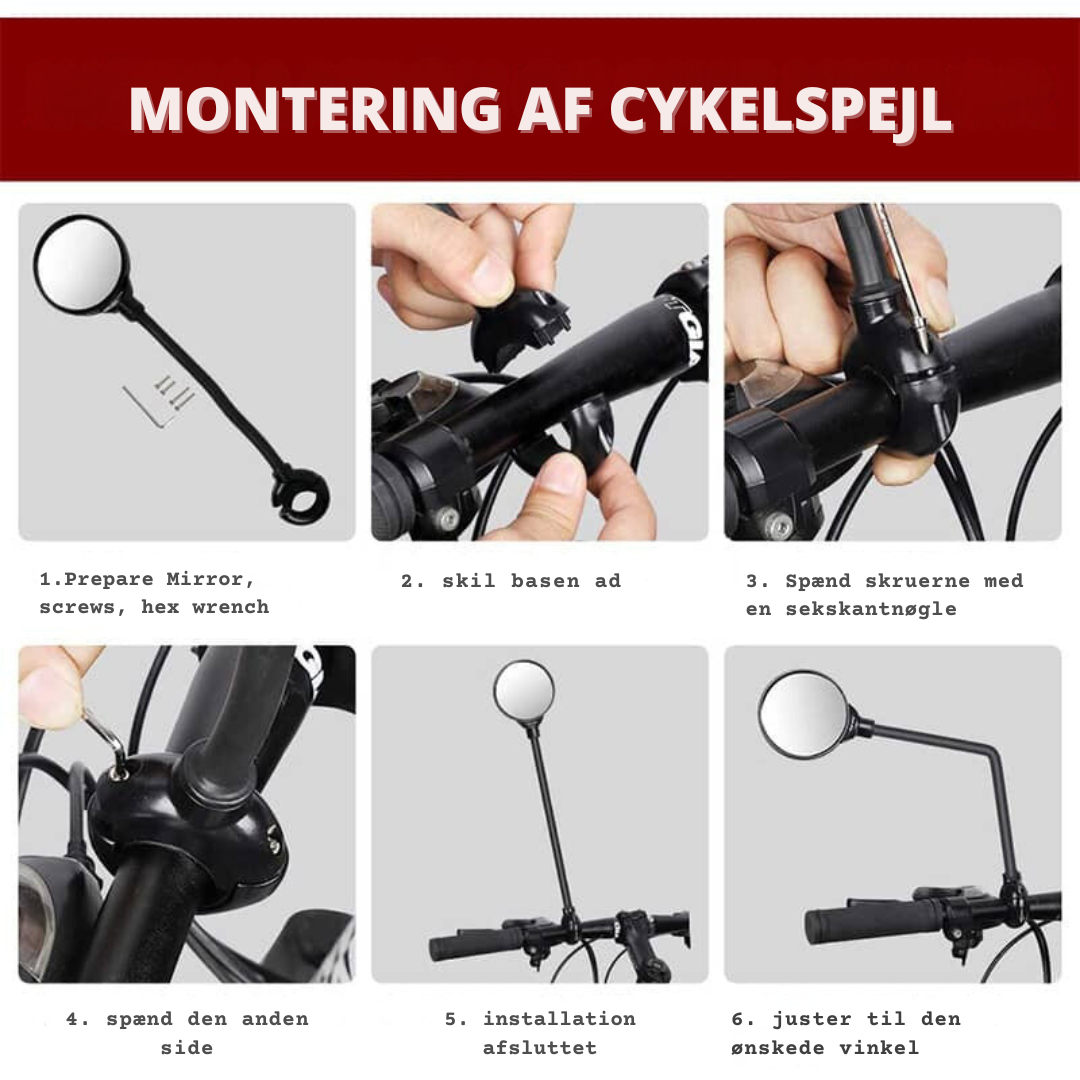 ViewMir™ - Justerbart Bakspejl til Cykler