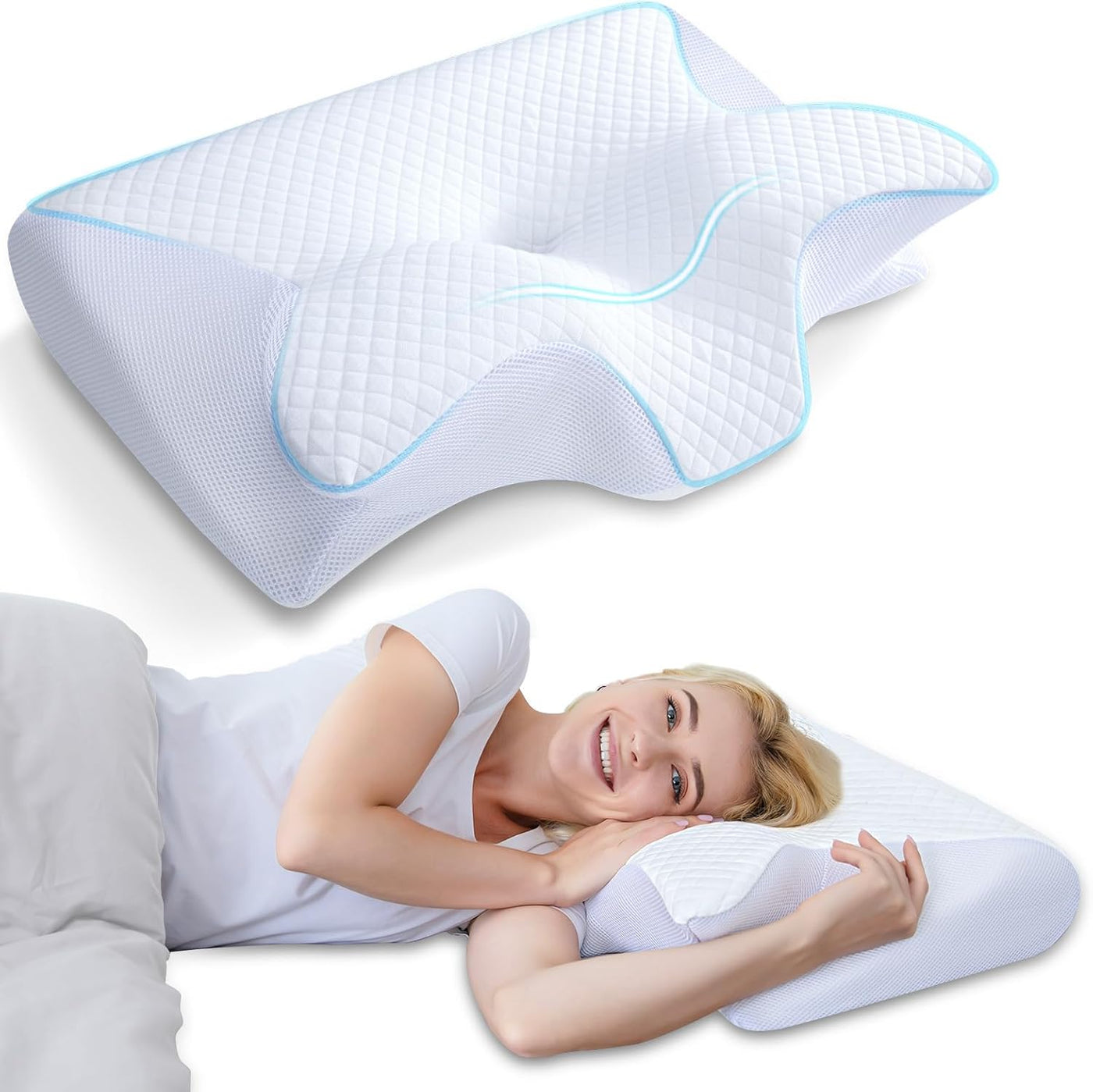 DreamNeck™ – Ergonomisk Sommerfuglepude med Armlæn