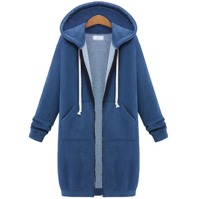 Zarah™ – Hyggelig Dame Fleece Hættetrøje med Lynlås