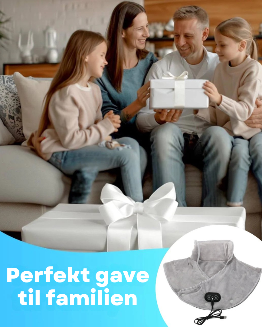 ReliefPro™ – Nakke- og Skuldervarmedyne med Vibration