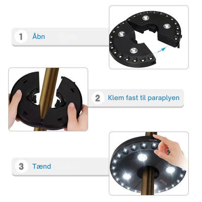 Lumina™ – Elegant Udendørs Parasollys